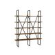 HANAH HOME Polica za knjige Burgaz, braon/antracit - 835PUQ3659