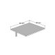 HANAH HOME Zidni preklopni sto Nur, bela - 835PUQ3811