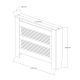 HANAH HOME Maska za radijator Termora, braon/bela - EP3132490