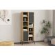 HANAH HOME Polica za knjige Otranto, krem/antracit - 835PUQ5306