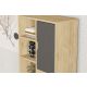 HANAH HOME Polica za knjige Otranto, krem/antracit - 835PUQ5306