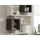 HANAH HOME Polica za knjige Icardi, bela/antracit - 835PUQ5317