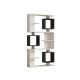 HANAH HOME Polica za knjige Icardi, bela/antracit - 835PUQ5317