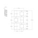 HANAH HOME Polica za knjige Icardi, bela/antracit - 835PUQ5317