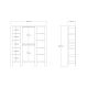 HANAH HOME Ormar City, bela - 835PUQ6101
