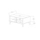 HANAH HOME Klub sto Sonay, braon/antracit - EP3056957