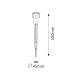 Rabalux Solarna rasveta Solar 1 LED 01W brušeni hrom (8366) - 8366-1