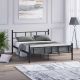 HANAH HOME Bračni krevet 160x200cm Akın, crna - EP3132589