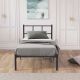 HANAH HOME Krevet 90x200cm Cemre, crna - EP3132523