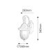 Rabalux Spoljna zidna rasveta Sydney E27 1x MAX 60W crna (8387) - 8387