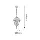 Rabalux Spoljna visilice Toscana E27 1x MAX 60W antik srebro (8399) - 8399