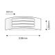 Rabalux Spoljna zidna rasveta Roma E27 1x MAX 14W mat crno (8409) - 8409