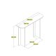 HANAH HOME Konzolni sto Modena, mermerna krem - EP3057080