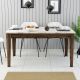 HANAH HOME Trpezarijski sto Milan 515, braon/bela - 845HCT1403