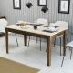 HANAH HOME Terpezarijski sto Milan 517, braon/krem - 845HCT1405
