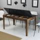 HANAH HOME Terpezarijski sto Milan 518, braon/crna - 845HCT1406