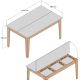 HANAH HOME Terpezarijski sto Milan 518, braon/crna - 845HCT1406