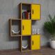 HANAH HOME Zidna polica Flora, braon/žuta - 845HCT1603