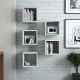 HANAH HOME Zidna polica Box 5/1, bela - 845HCT1611