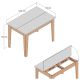 HANAH HOME Terpezarijski sto Kiev 504, braon/antracit - 845HCT2101