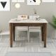 HANAH HOME Trpezarijski sto Kiev 506, braon/bela - 845HCT2103