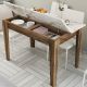 HANAH HOME Trpezarijski sto Kiev 506, braon/bela - 845HCT2103