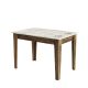 HANAH HOME Trpezarijski sto Kiev 506, braon/bela - 845HCT2103