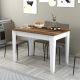 HANAH HOME Terpezarijski sto Kiev 511, braon/bela - 845HCT2108
