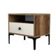 HANAH HOME Noćni ormarić Lizbon 533, braon/krem - 845HCT2505