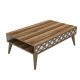 HANAH HOME Klub sto City, braon/bela - 845HCT2809