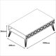 HANAH HOME Klub sto City, braon/krem - 845HCT2812