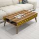 HANAH HOME Klub sto City, braon/žuta - 845HCT2813