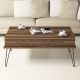 HANAH HOME Klub sto Ekol, braon - 845HCT2815