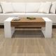 HANAH HOME Klub sto Cool, braon/bela - 845HCT2818