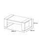 HANAH HOME Klub sto Cool, braon/bela - 845HCT2818