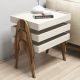 HANAH HOME Set pomoćnih stočića Roma, braon/bela - 845HCT2826