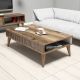HANAH HOME Klub sto Milan, braon - 845HCT2852