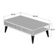 HANAH HOME Klub sto Milan, braon/crna - 845HCT2853