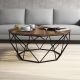HANAH HOME Klub sto Diamond, tamnobraon - 845HCT2855