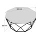 HANAH HOME Klub sto Diamond, tamnobraon - 845HCT2855