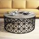 HANAH HOME Klub sto Selin, bela/crna - 845HCT2864