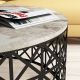 HANAH HOME Klub sto Selin, bela/crna - 845HCT2864