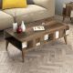 HANAH HOME Klub sto Madrid, braon/bela - 845HCT2878