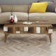 HANAH HOME Klub sto Madrid, braon/bela - 845HCT2878
