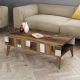 HANAH HOME Klub sto Madrid, braon/bela - 845HCT2878
