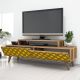 HANAH HOME TV komoda City, braon/žuta - 845HCT3021