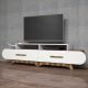 HANAH HOME TV komoda Flora, braon/bela - 845HCT3030