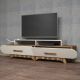 HANAH HOME TV komoda Flora, braon/krem - 845HCT3031