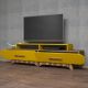 HANAH HOME TV komoda Flora, braon/žuta - 845HCT3032