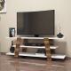 HANAH HOME TV komoda Flower, braon/bela - 845HCT3038